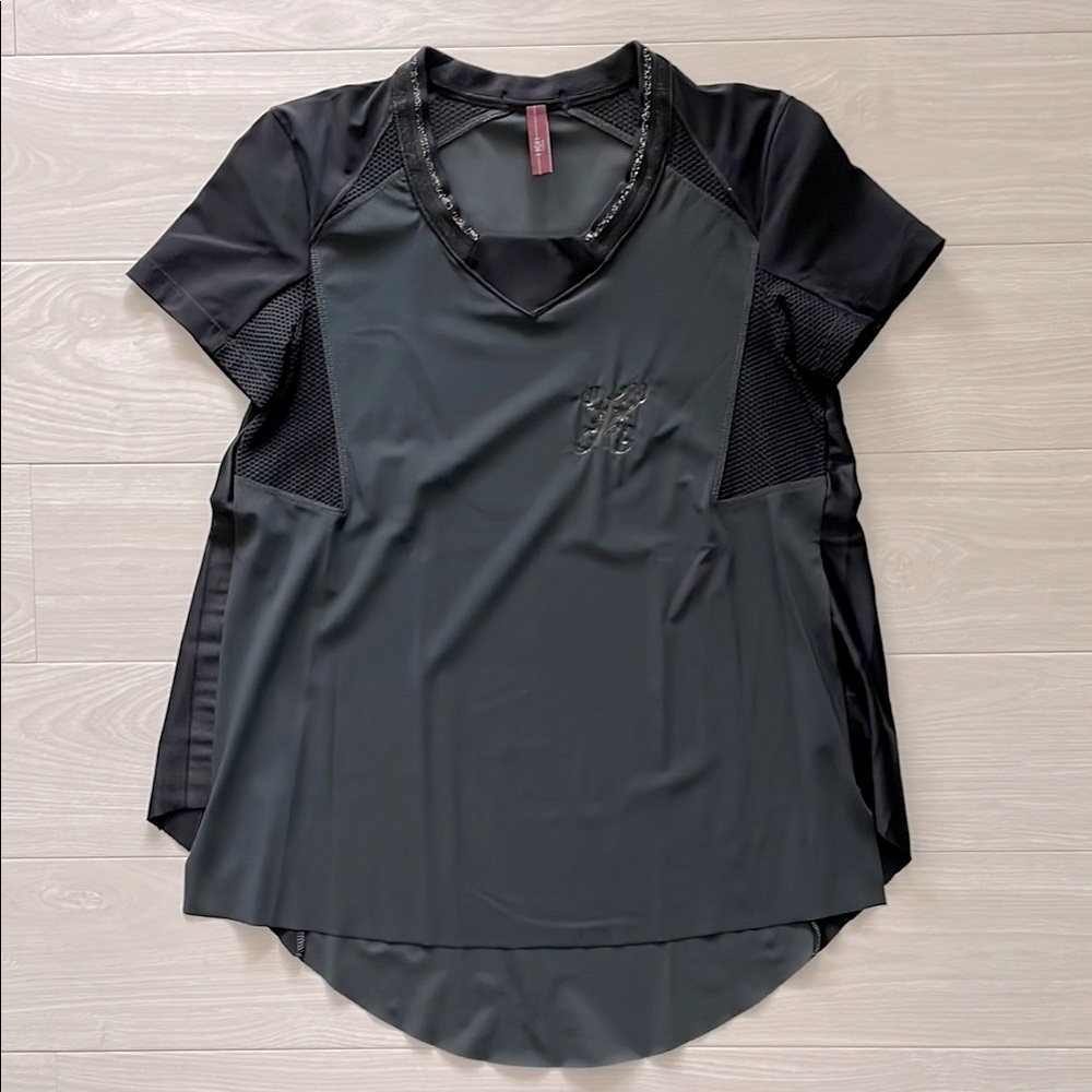High Everyday Couture Black Stretch Nylon Top